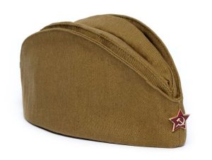 Солдатская пилотка х/б с металлической звездой